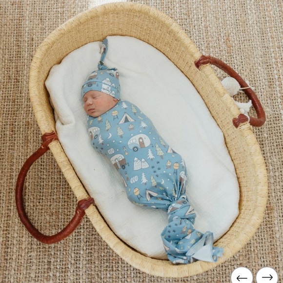 Cooper Pearl Bridger Knit Swaddle Blanket - Picture 1 of 7
